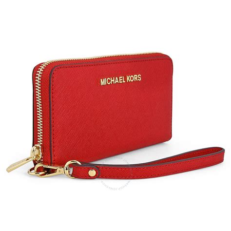 michael kors saffiano leather large phone wristlet